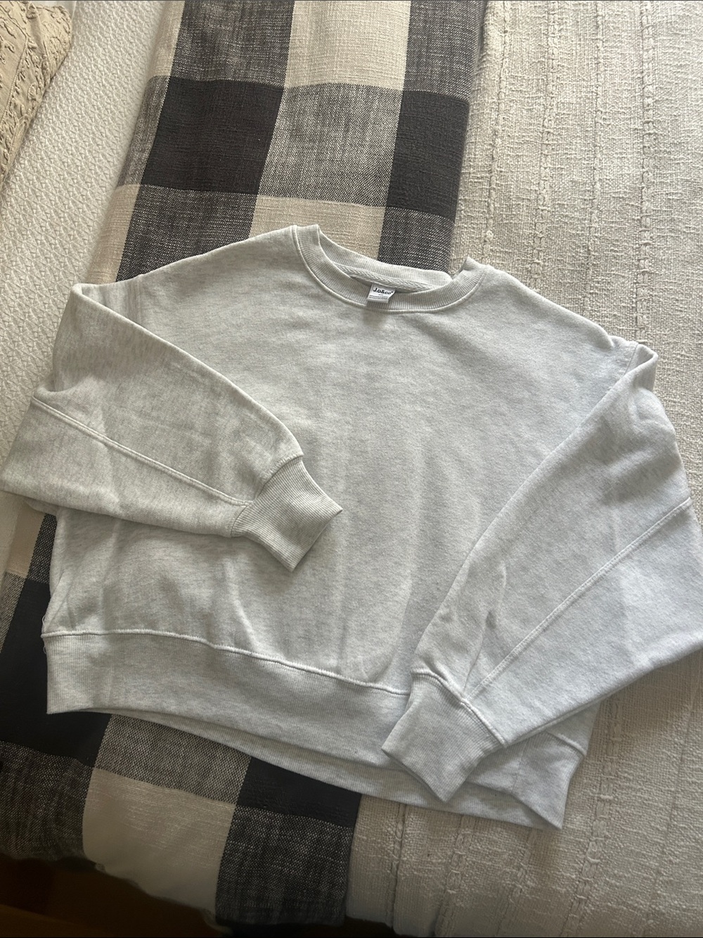 Classic Crewneck Women’s Sweatshirt in Light Gray